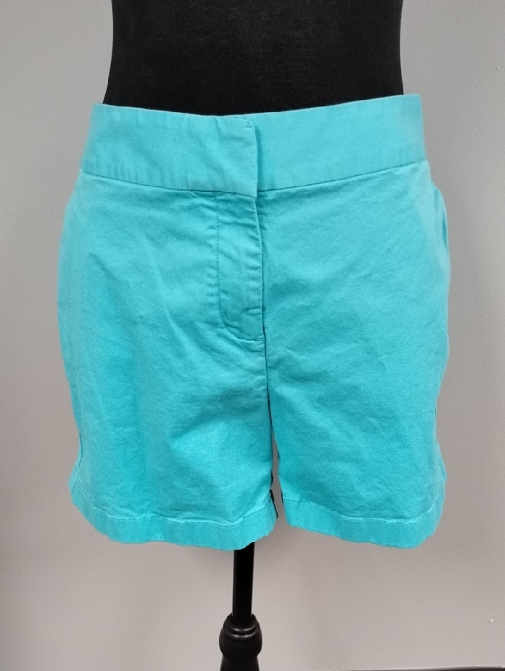 Vineyard Vines Turquoise Cotton Bermuda Shorts, Sz 12